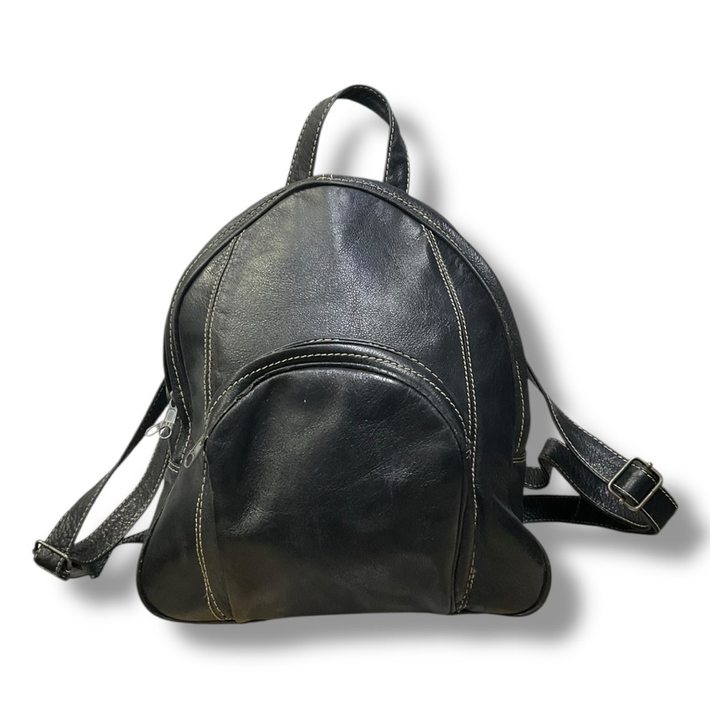 🎒 Vintage Esprit Accessories Black Leather Mini Backpack‎ 🖤